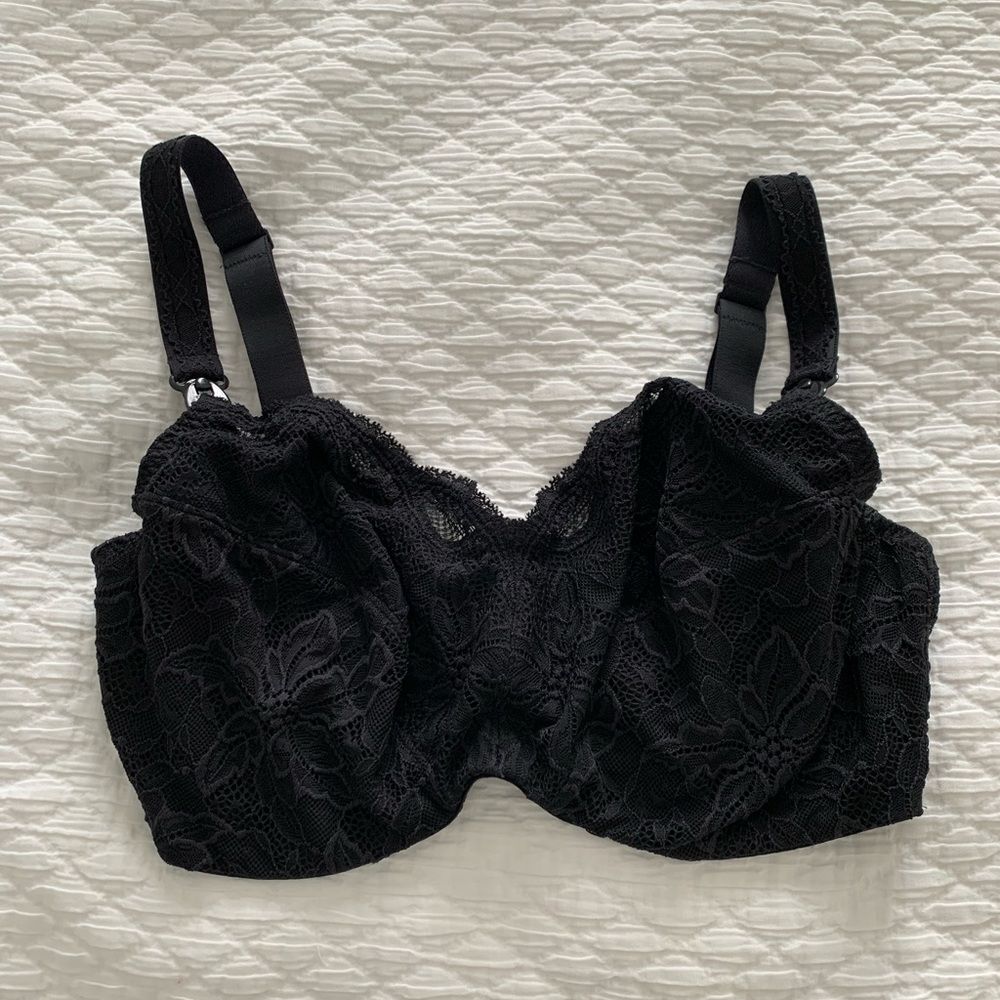 Simone Perele lace underwire nursing bra, size 34g